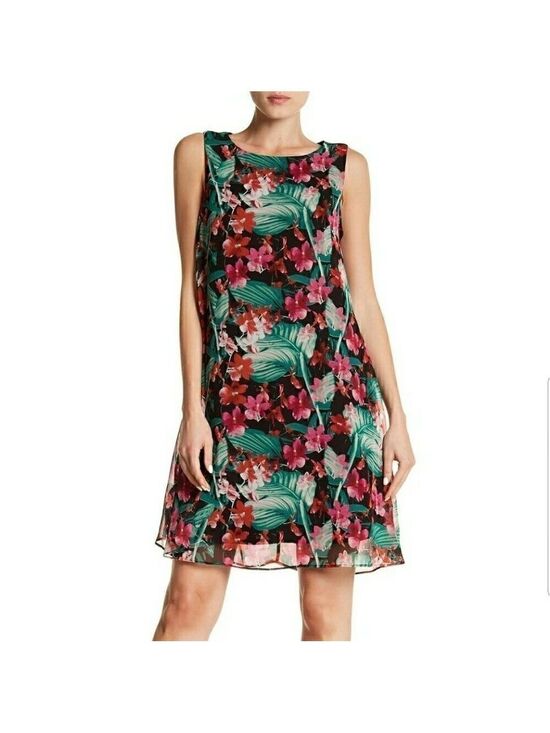 Signature by Sangria Dresses & Skirts - Sangria Tropical Floral Print Tent Dress